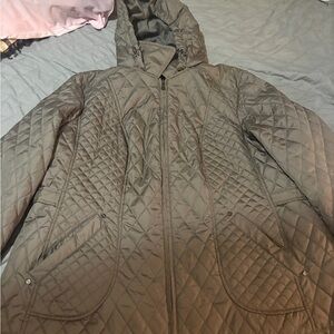 Quilted Women's Jacket with Hood